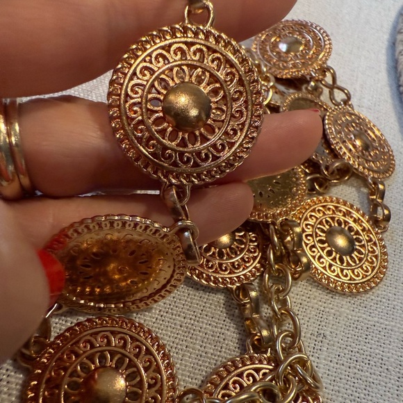 Women’s Waist Chain Boho Belt coins 44” main image 4